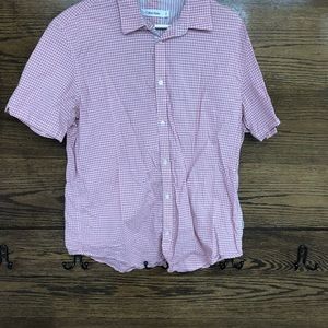 Calvin Klein Men’s Large Short Sleeve Button Up Shirt